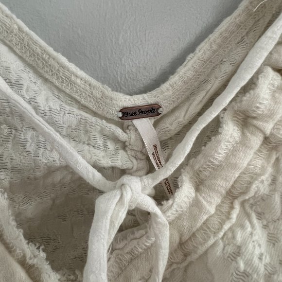 Free People White Love Her Tank Top Size Sm - Picture 3 of 6